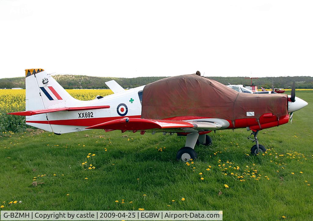G-BZMH, 1975 Scottish Aviation Bulldog T.1 C/N BH120/341, seen @ Wellesbourne Mountford