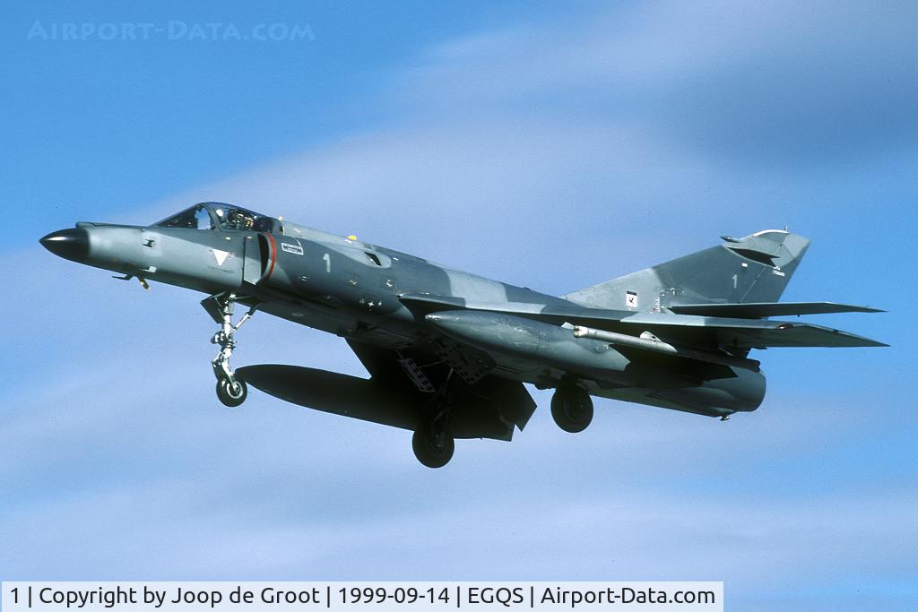 1, Dassault Super Etendard C/N 1, 17F participated in a major naval exercise during September 1999.