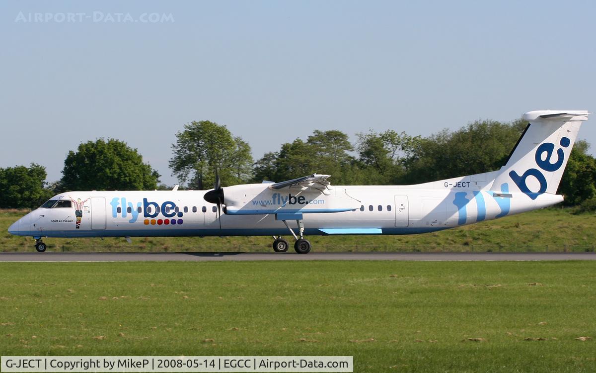 G-JECT, 2006 De Havilland Canada DHC-8-402Q Dash 8 C/N 4144, Runway 05R evening arrival.