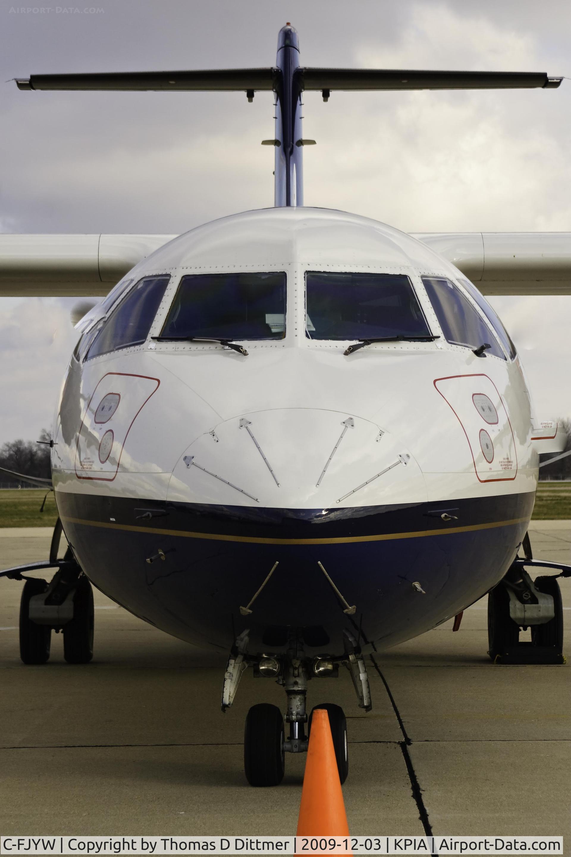 C-FJYW, 1991 ATR 42-300 C/N 235, C-FJYW nose close up