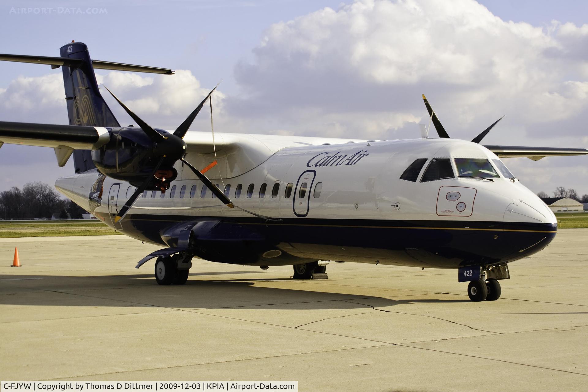 C-FJYW, 1991 ATR 42-300 C/N 235, C-FJYW from the aircraft right