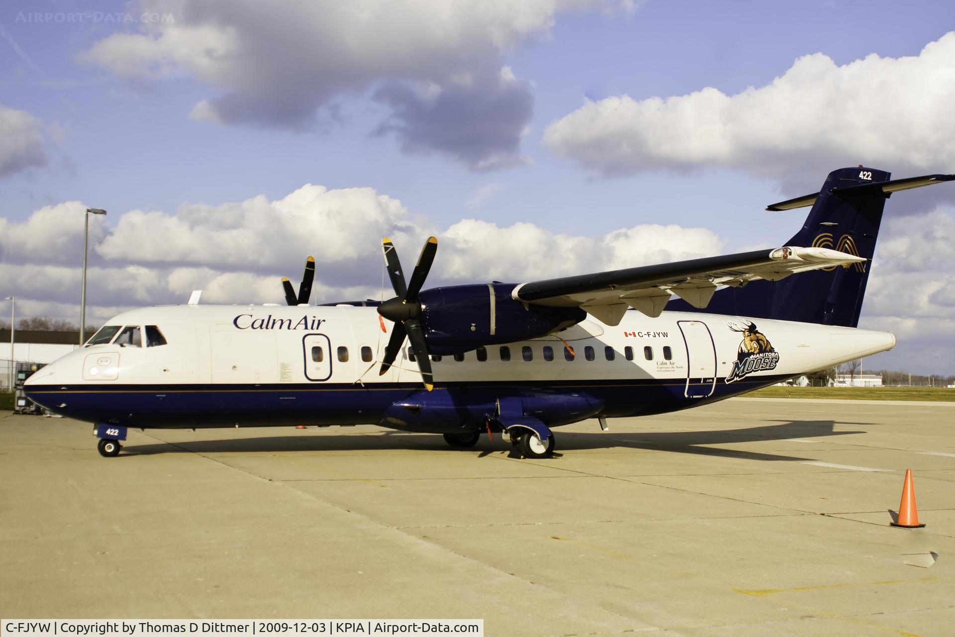 C-FJYW, 1991 ATR 42-300 C/N 235, C-FJYW from aircraft left