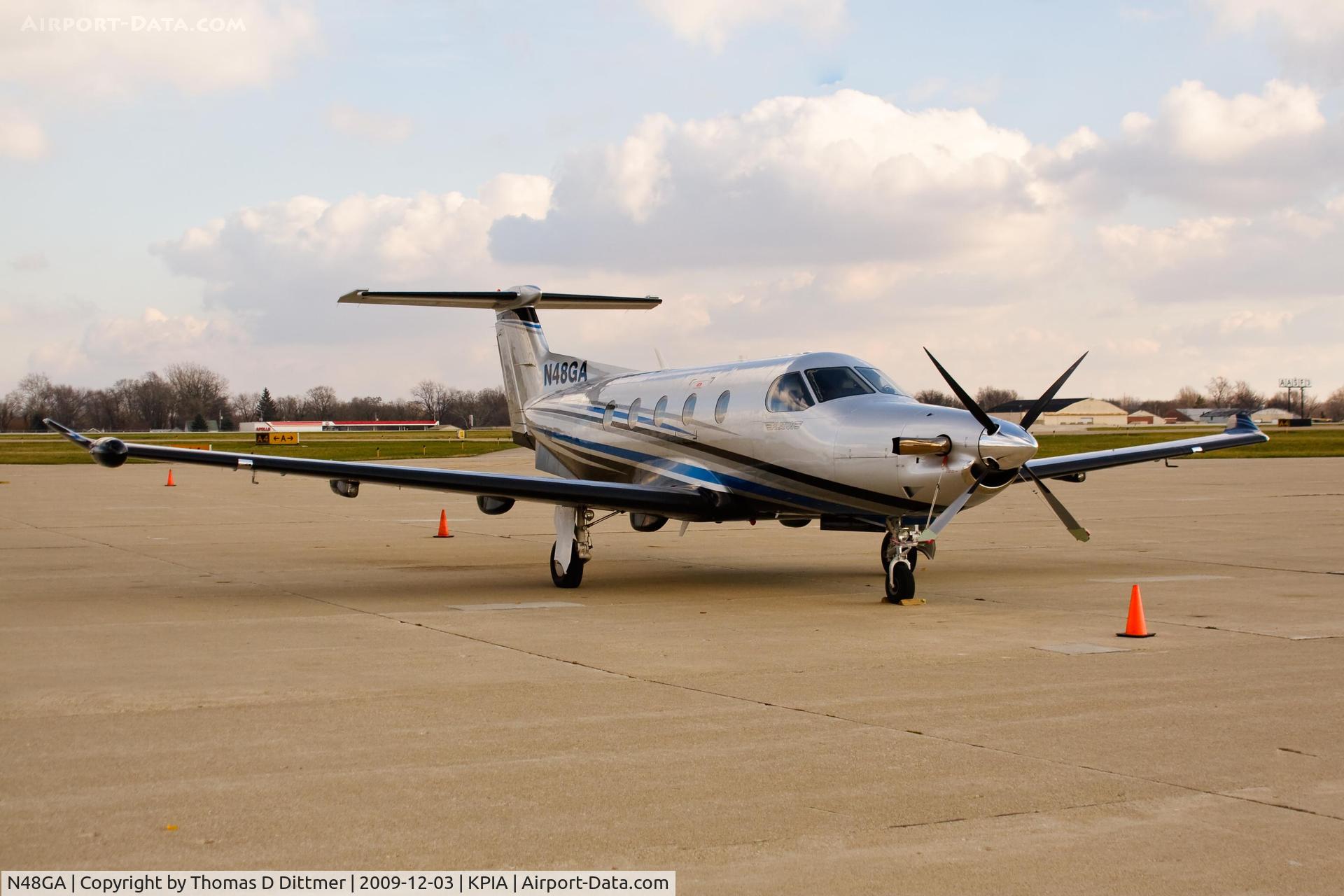 N48GA, 2006 Pilatus PC-12/47 C/N 780, N48GA angled profile from aircraft right