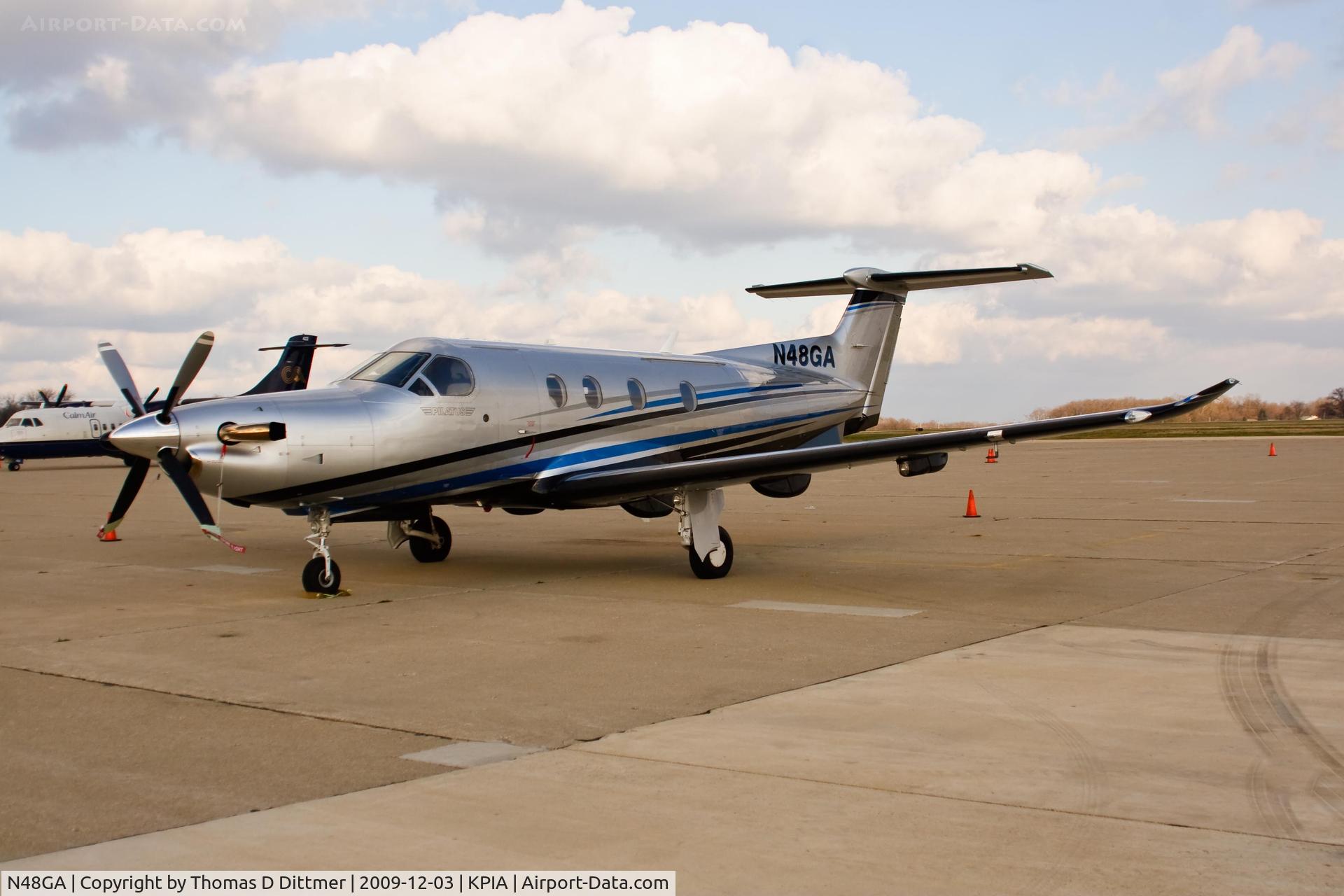 N48GA, 2006 Pilatus PC-12/47 C/N 780, N48GA angled profile from aircraft left