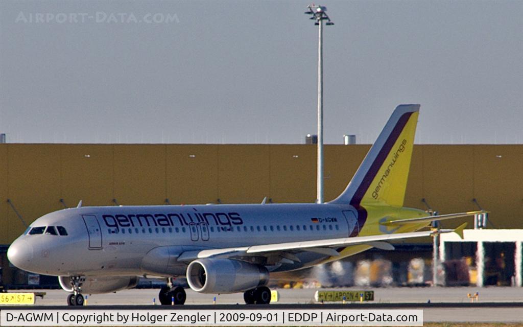 D-AGWM, 2009 Airbus A319-132 C/N 3839, Taxiing for a take off in early morning light