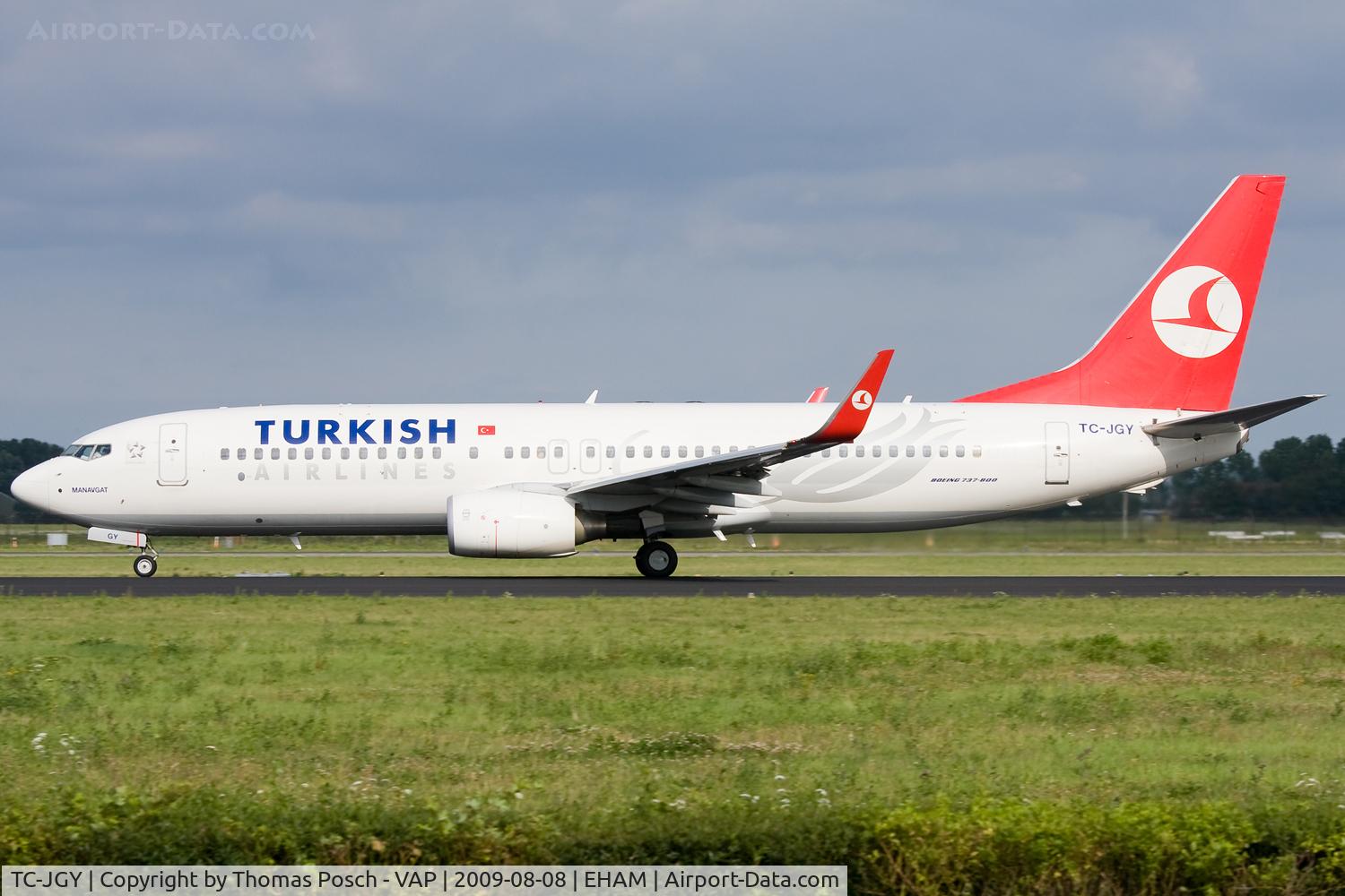 TC-JGY, 2008 Boeing 737-8F2 C/N 35738, Turkish Airlines
