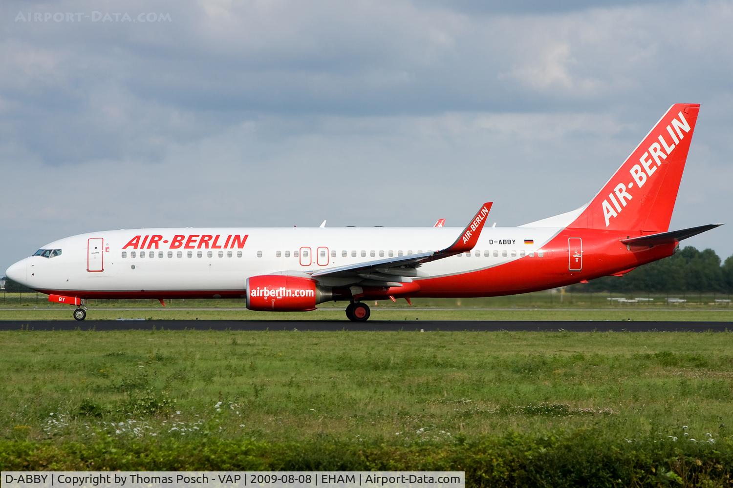 D-ABBY, 2007 Boeing 737-86J C/N 34970, Air Berlin