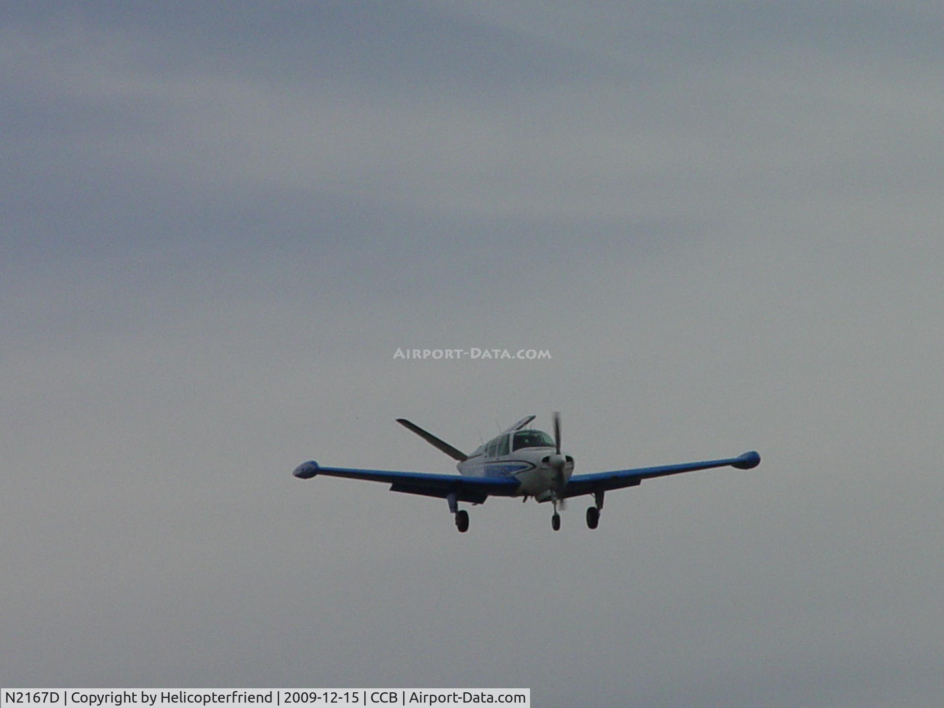 N2167D, 1953 Beech D35 C/N D-3514, On final to runway 24