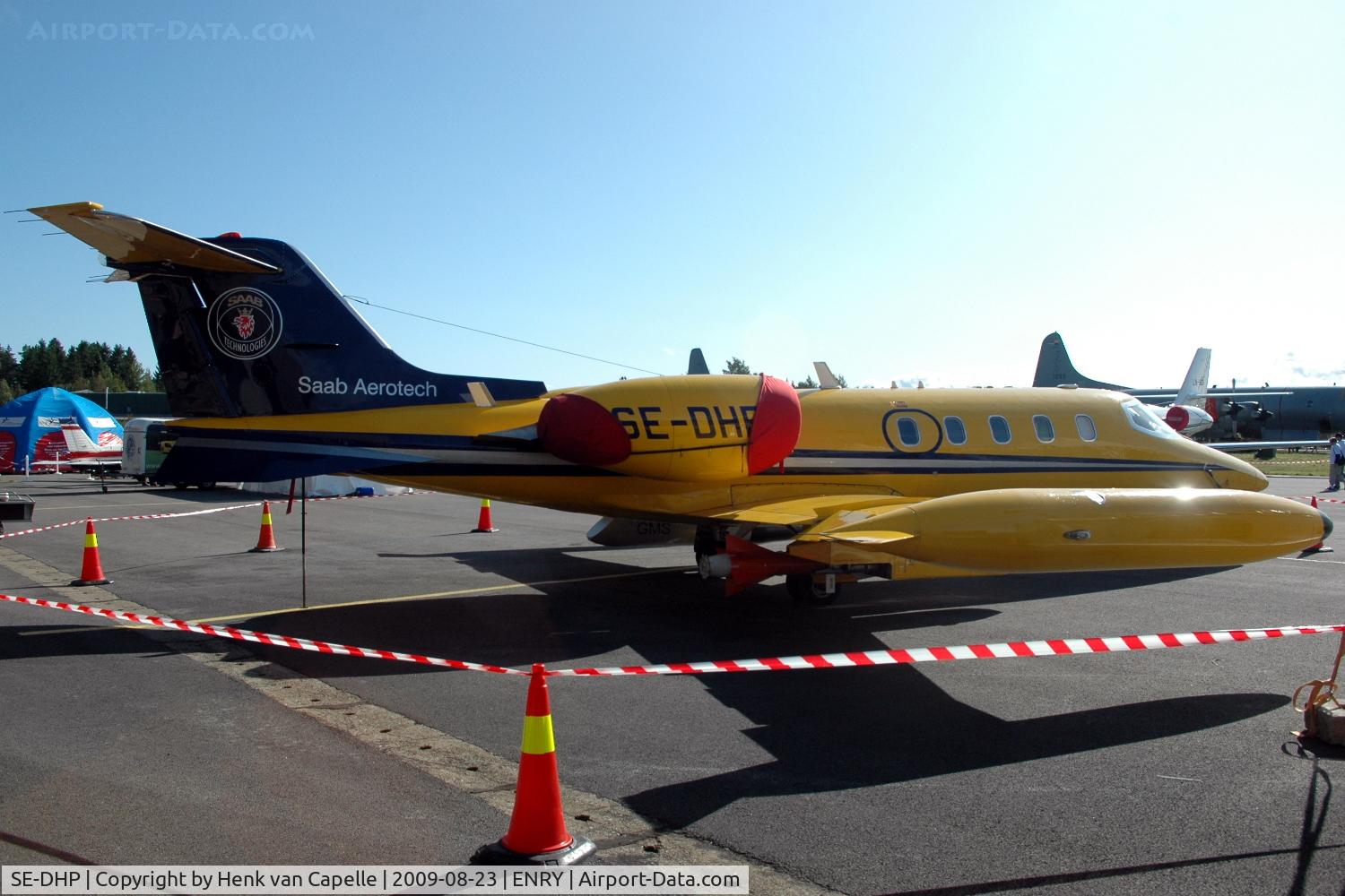 SE-DHP, 1976 Gates Learjet 35A C/N 075, This Learjet is operated by Saab Aerotech as a target tug for the Swedish defence forces.
