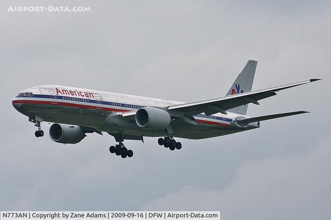 N773AN, 1999 Boeing 777-223 C/N 29583, American Airlines at DFW