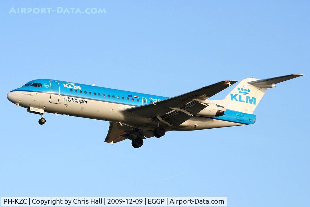 PH-KZC, 1996 Fokker 70 (F-28-0070) C/N 11566, KLM cityhopper