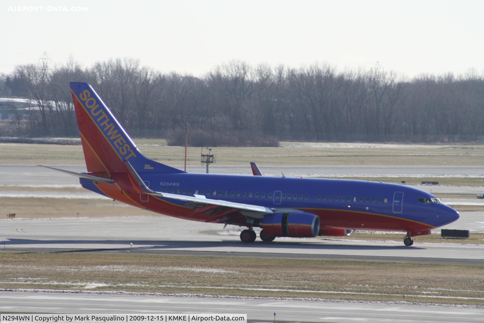 N294WN, 2007 Boeing 737-7H4 C/N 32540, Boeing 737-700