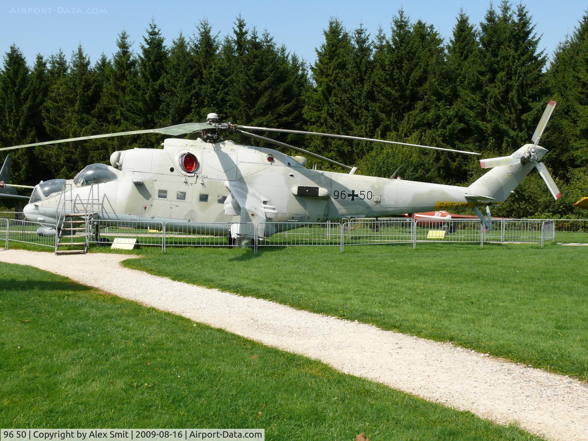 96 50, Mil Mi-24P Hind F C/N 340340, Mil Mi24D Hind 96+50 German Air Force in the Hermerskeil Museum Flugausstellung Junior