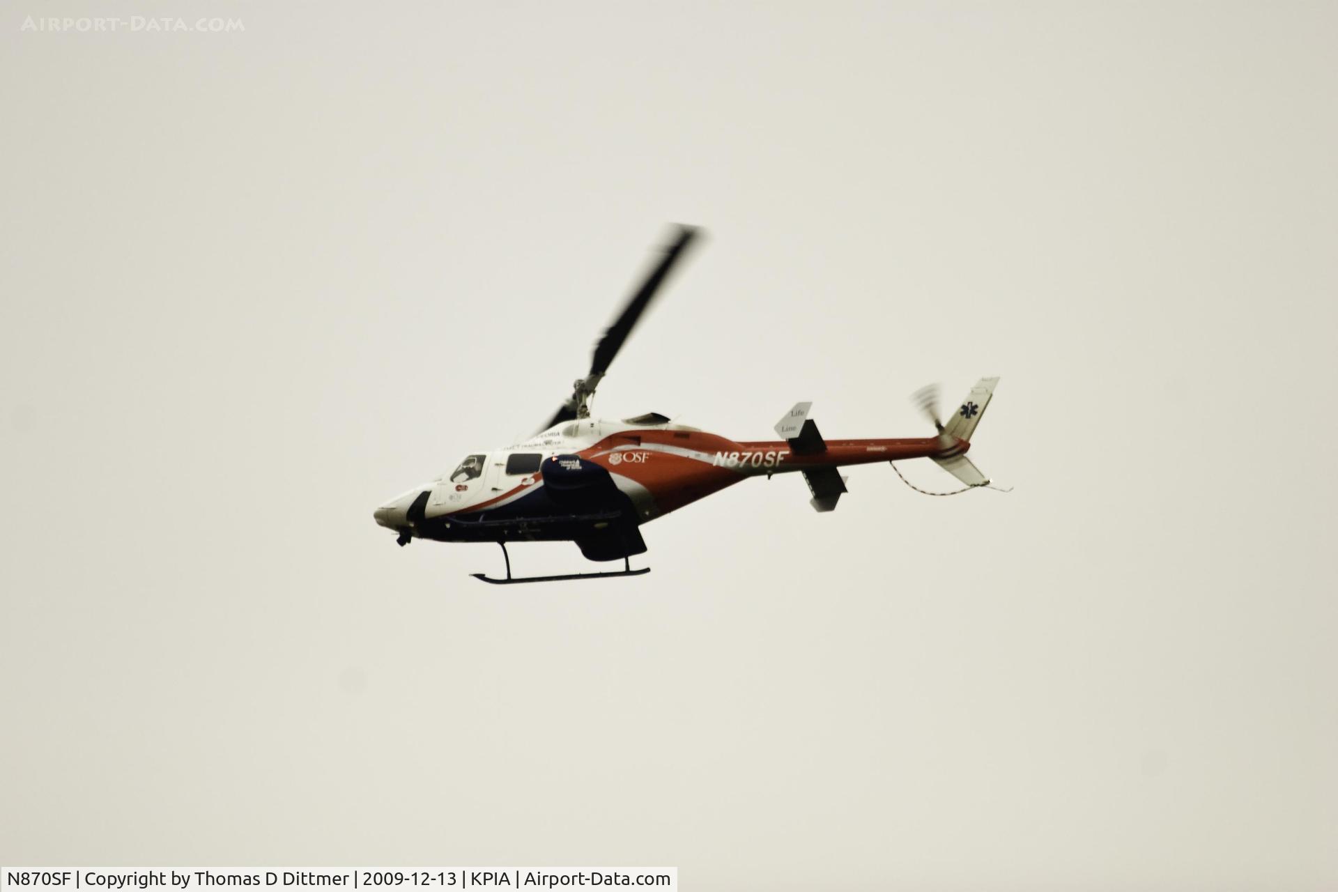 N870SF, Bell 230 C/N 23018, N870SF climbs to altitude