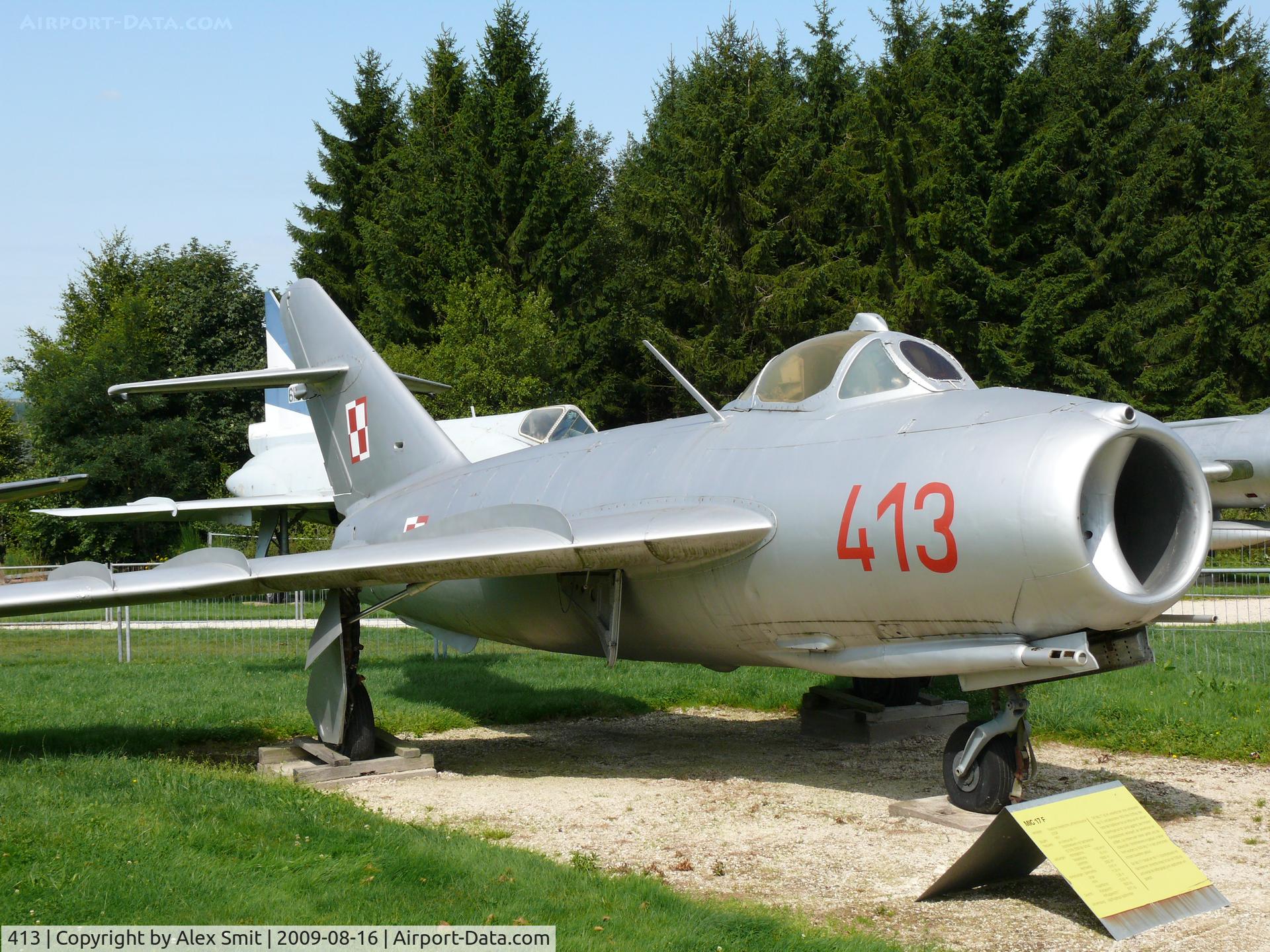 413, Mikoyan-Gurevich MiG-17F (Lim-5) C/N 1C0413, Mikoyan Guerevich Mig17/Lim6 Fresco 413 Polish Air Force in ther Hermerskeil Museum Flugausstellung Junior