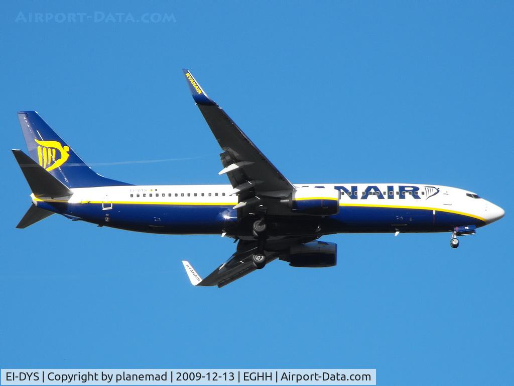 EI-DYS, 2008 Boeing 737-8AS C/N 37514, 08 landing, taken from home