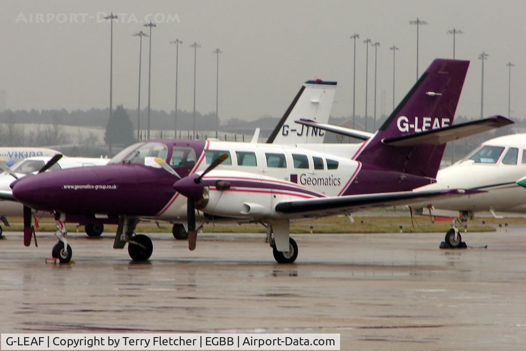 G-LEAF, 1987 Reims F406 Caravan II C/N F406-0018, With the closure of Coventry Airport - the active freight aircraft have re-located to Birmingham