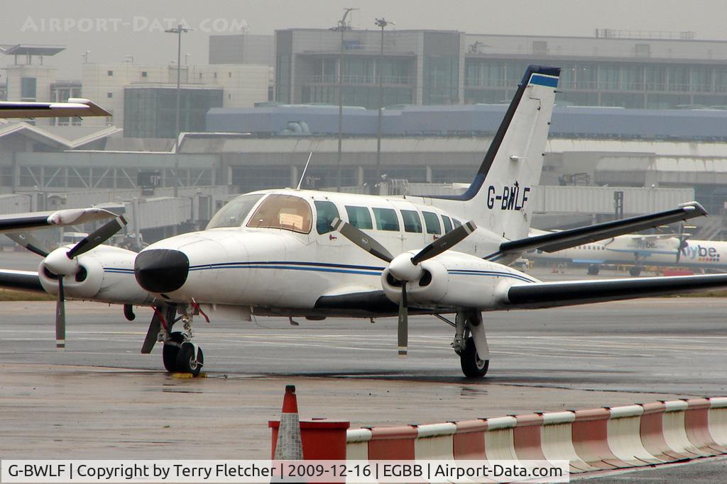 G-BWLF, 1979 Cessna 404 Titan C/N 404-0414, With the closure of Coventry Airport - the active freight aircraft have re-located to Birmingham