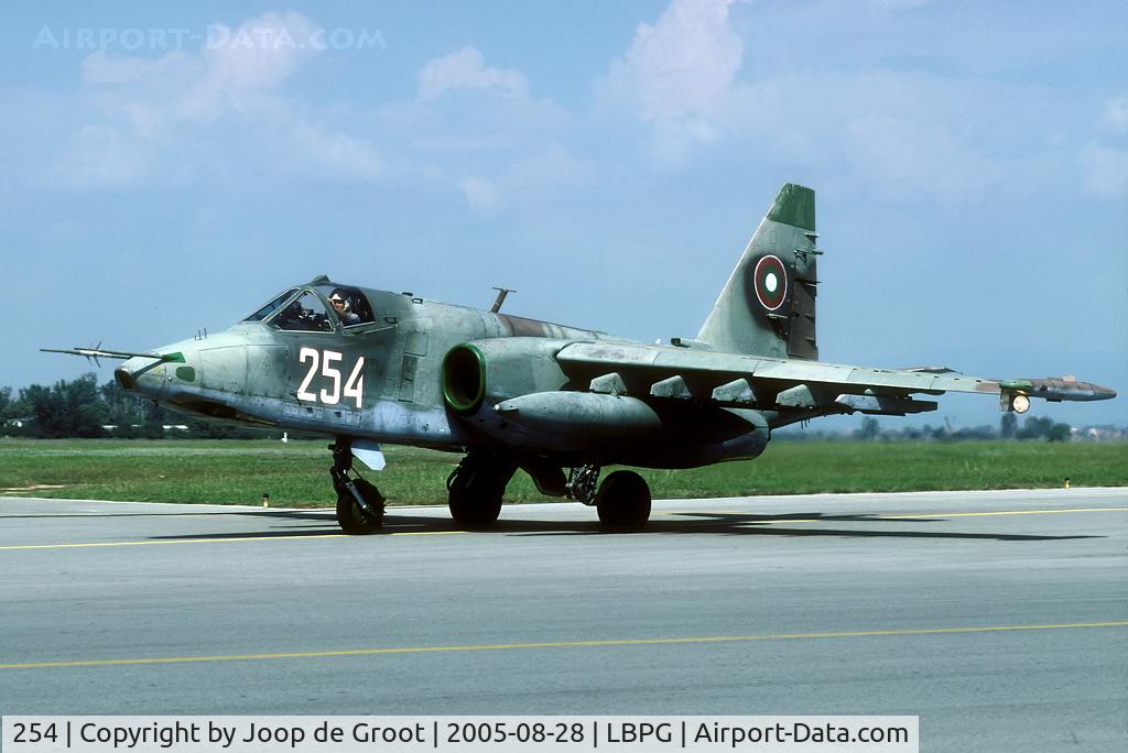 254, Sukhoi Su-25K C/N 25508110054, Participant of the Co-operative Key 2005 exercise held on Graf Ignatievo.