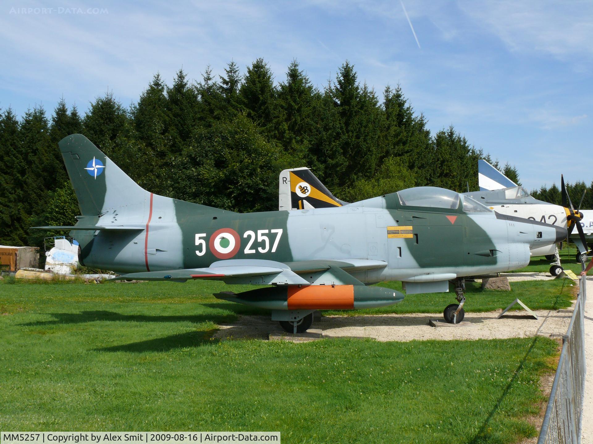 MM5257, Fiat G-91R/3 C/N 438, Fiat G-91R/3 5-257 Italian Air Force in the Hermerskeil Museum Flugausstellung Junior