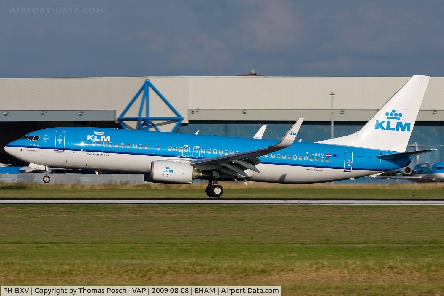 PH-BXV, 2007 Boeing 737-8K2 C/N 30370, KLM - Royal Dutch Airlines