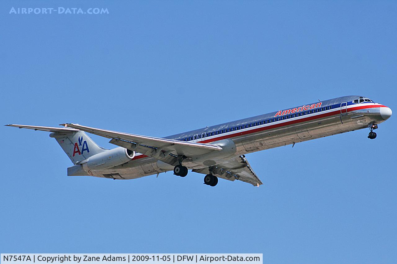 N7547A, 1990 McDonnell Douglas MD-82 (DC-9-82) C/N 53029, American Airlines at DFW
