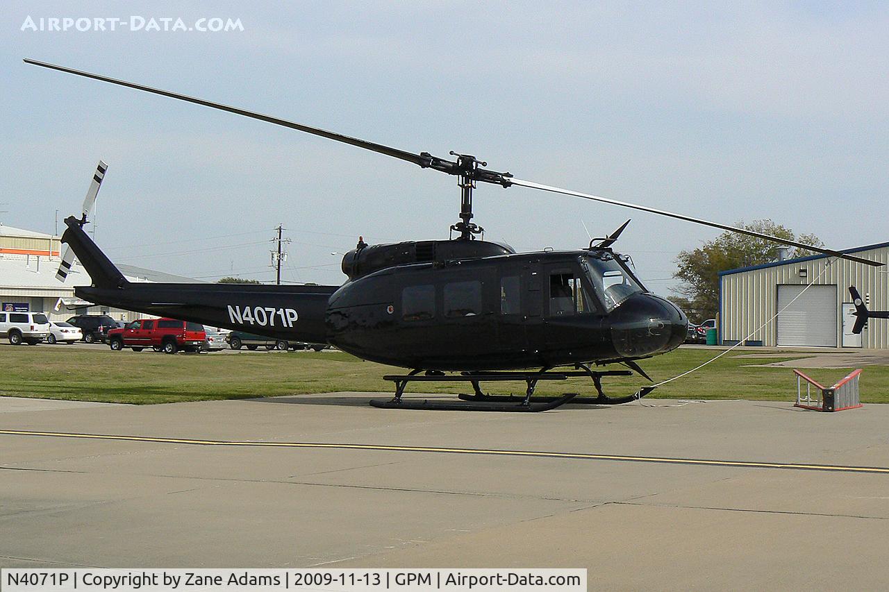 N4071P, 1966 Bell UH-1H Iroquois C/N 5743, At Grand Prairie Municipal