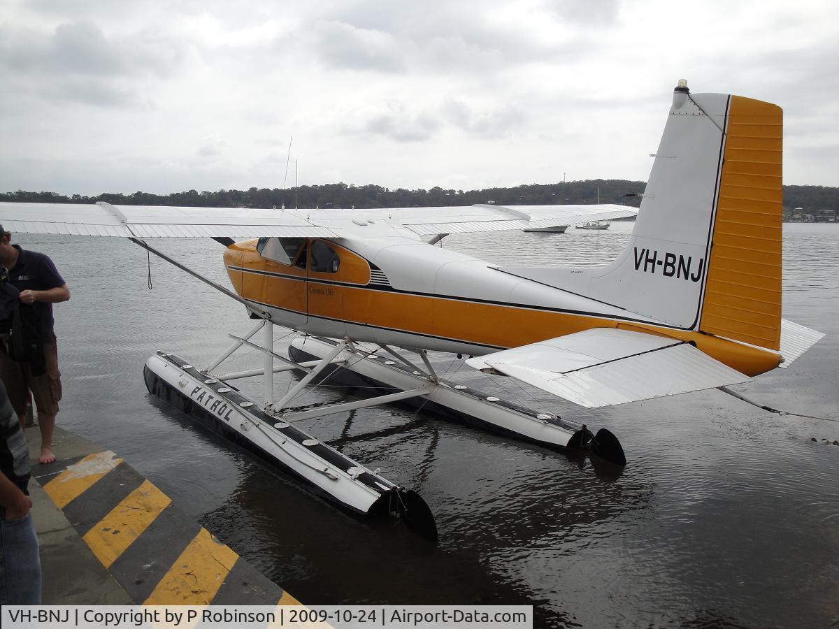 VH-BNJ, 1958 Cessna 180A C/N 50157, At Catalina Fest 09 at former RAAF Rathmines