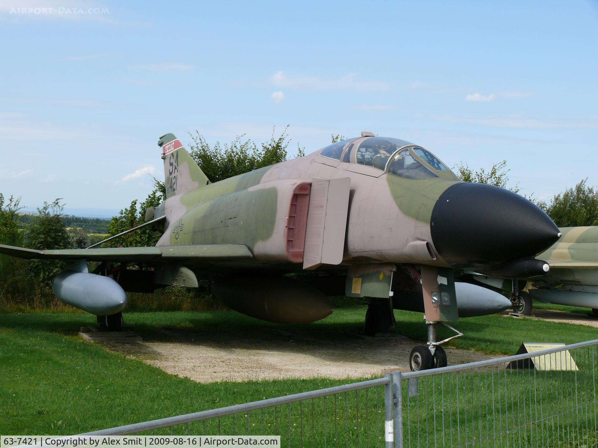 63-7421, 1963 McDonnell F-4C Phantom II C/N 358, Mc Donnell Douglas F-4C Phantom 63-7421/SA US Air Force in ther Hermerskeil Museum Flugausstellung Junior