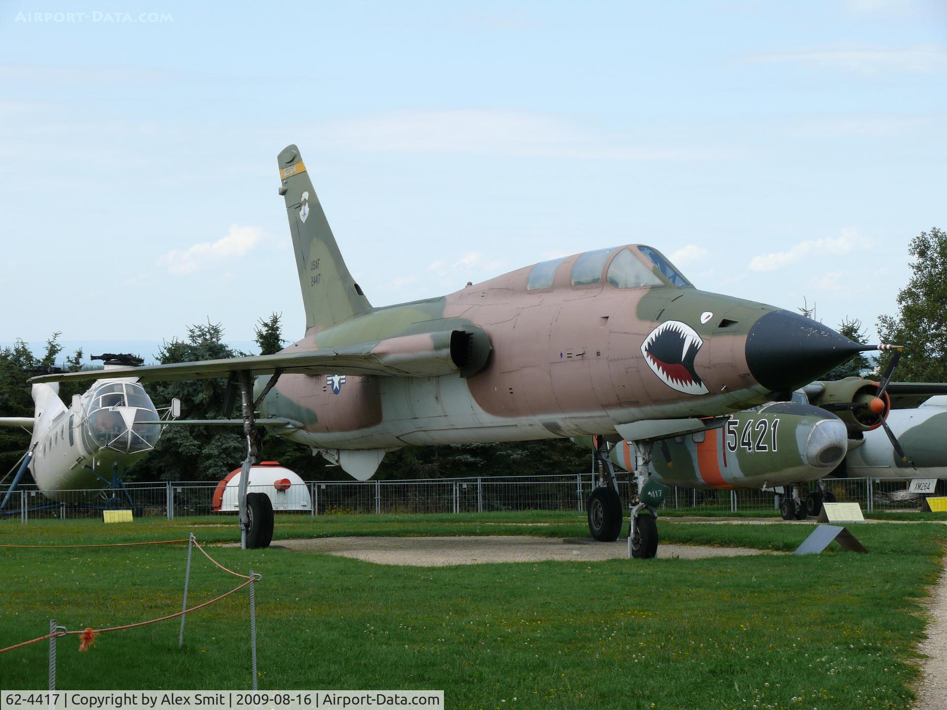 62-4417, 1962 Republic F-105F Thunderchief C/N F6, Republic F-105F Thunderchief 62-4417 US Air Force in the Hermerskeil Museum Flugausstellung Junior