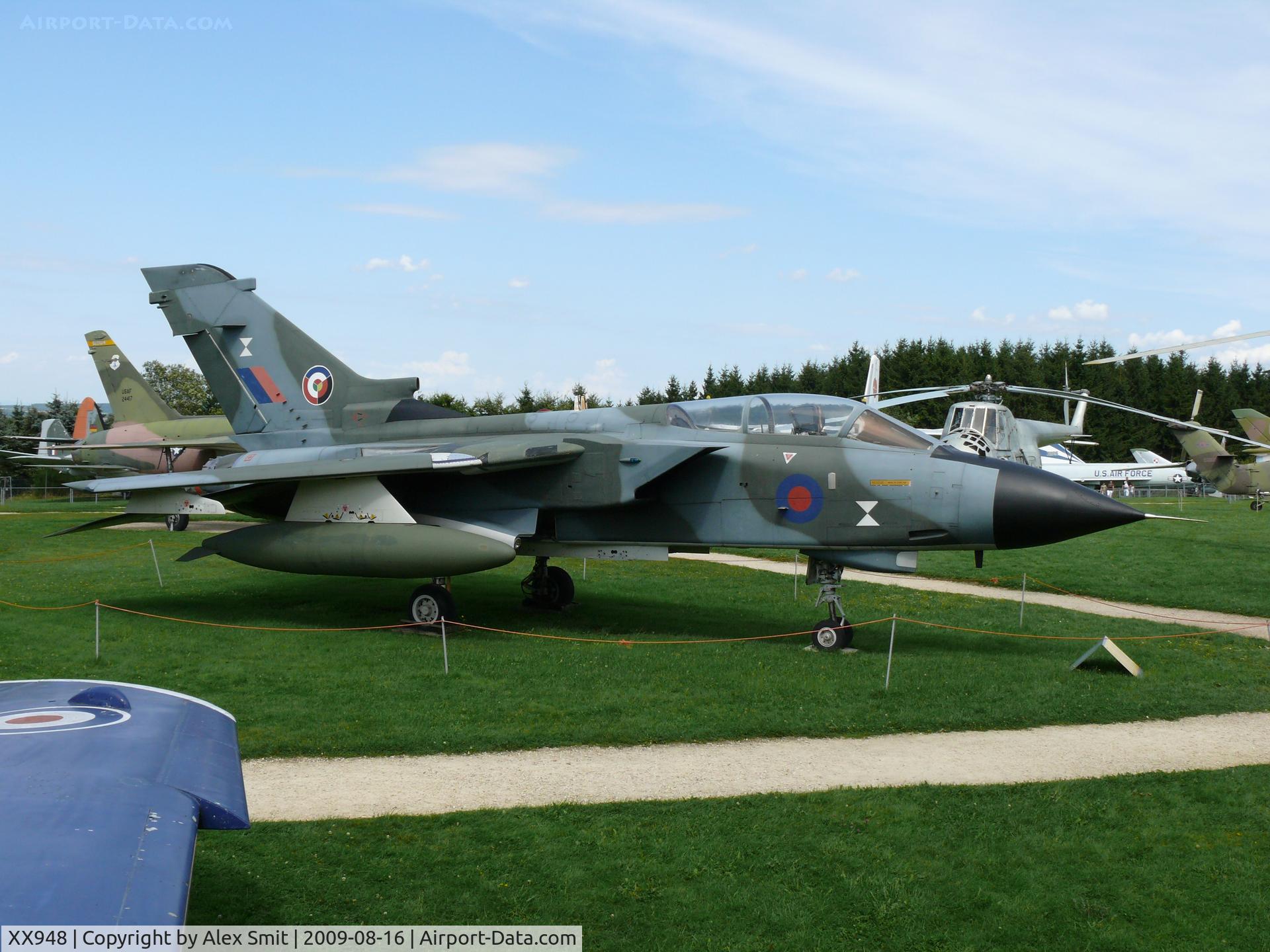 XX948, 1975 Panavia Tornado GR.1 C/N P.06, Panavia PA200 Tornado XX948/P Royal Air Force in the Hermerskeil Museum Flugausstellung Junior