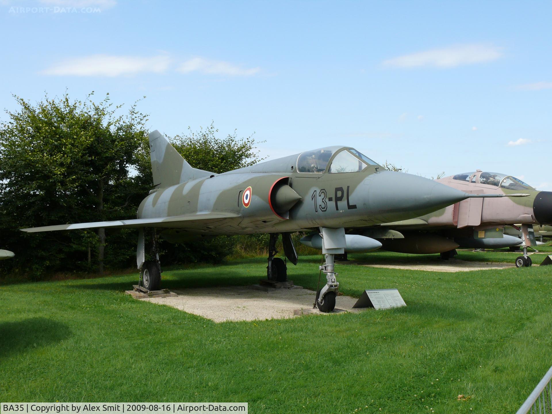 BA35, SABCA Mirage 5BA C/N 35, Dassault Mirage VBA 13-PL French Air Force in the Hermerskeil Museum Flugausstellung Junior