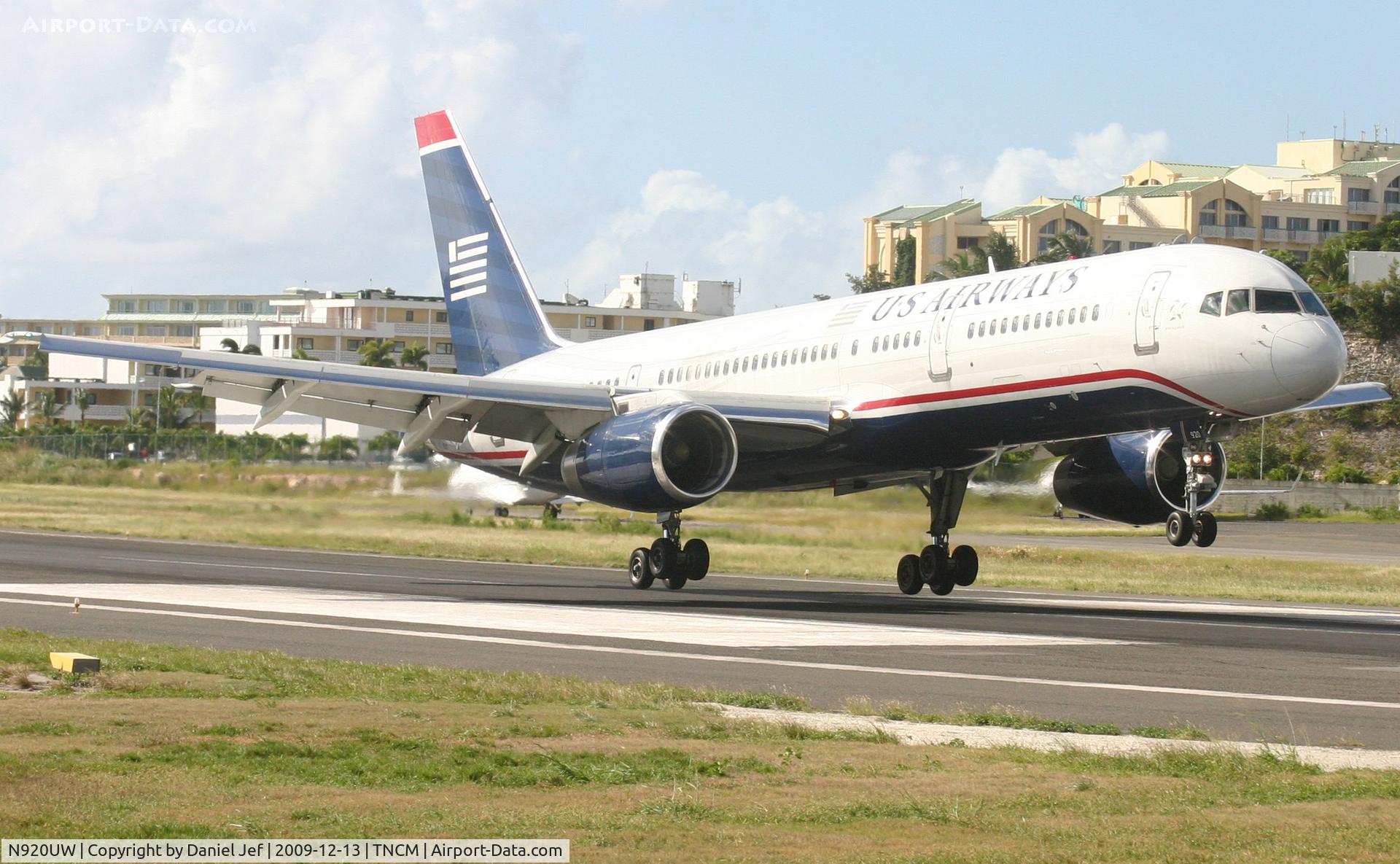 N920UW, 1983 Boeing 757-225 C/N 22199, Us air landing at TNCM
