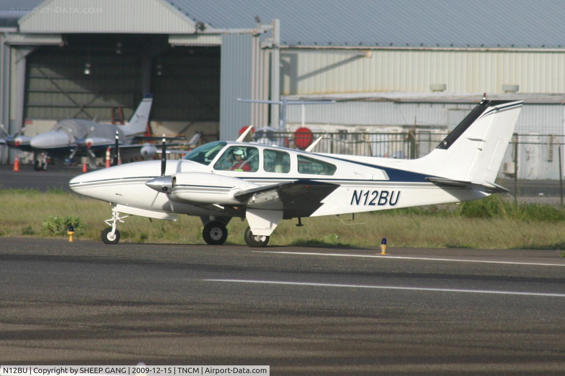 N12BU, 1968 Beech D55 Baron C/N TE-595, N12BU taxing to the runway on a early morning flight to San Juan