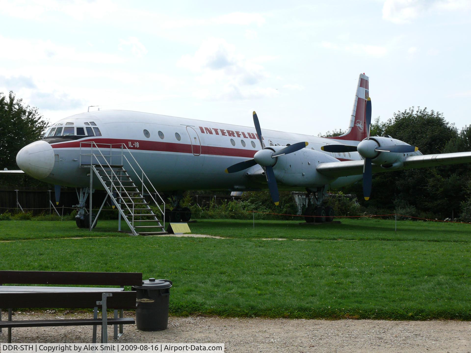 DDR-STH, Ilyushin Il-18V C/N 184007305, Ilyushin Il18V Coot DDR-STH Interflug in the Hermerskeil Museum Flugausstellung Junior