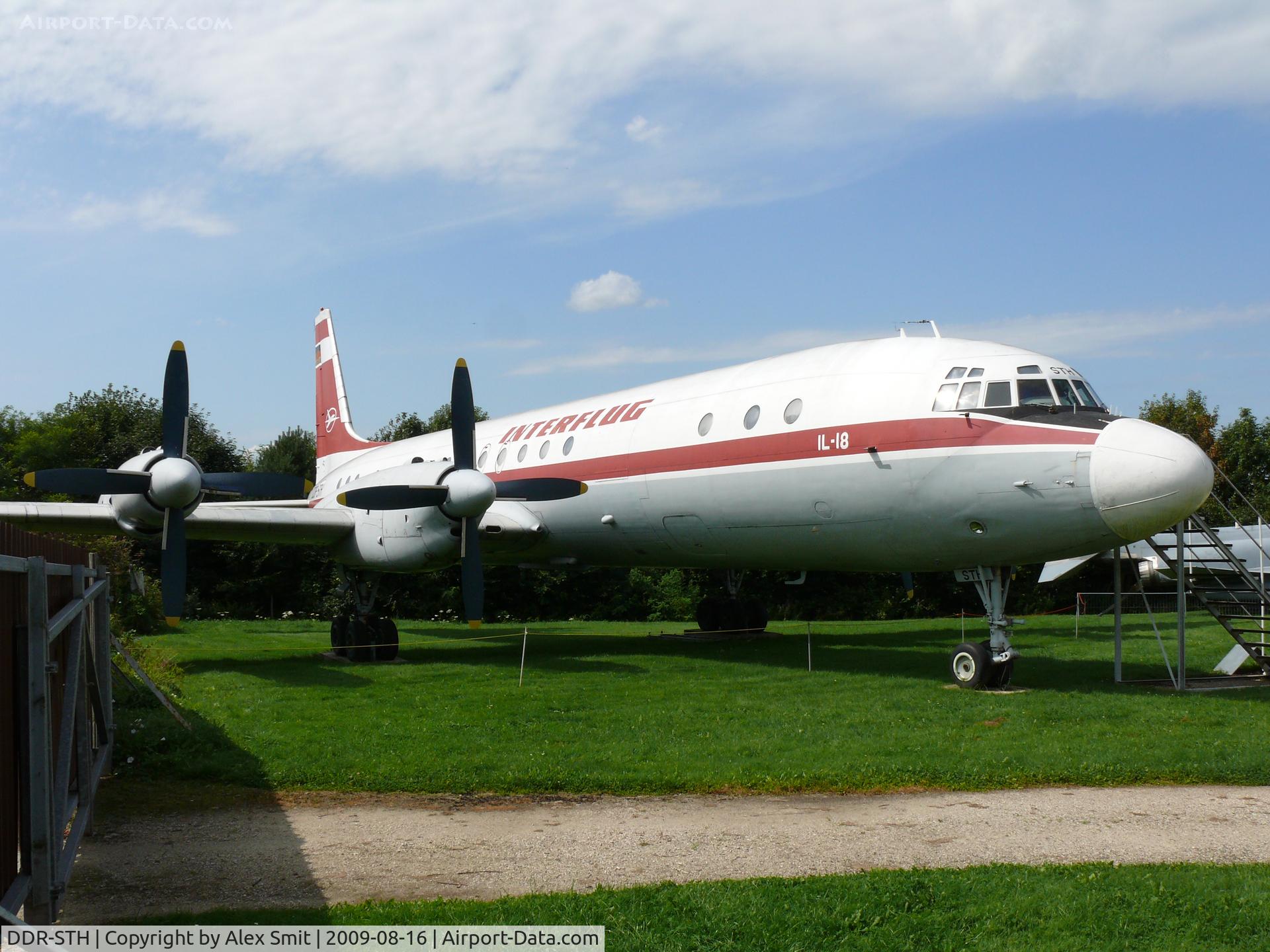 DDR-STH, Ilyushin Il-18V C/N 184007305, Ilyushin Il18V Coot DDR-STH Interflug in the Hermerskeil Museum Flugausstellung Junior