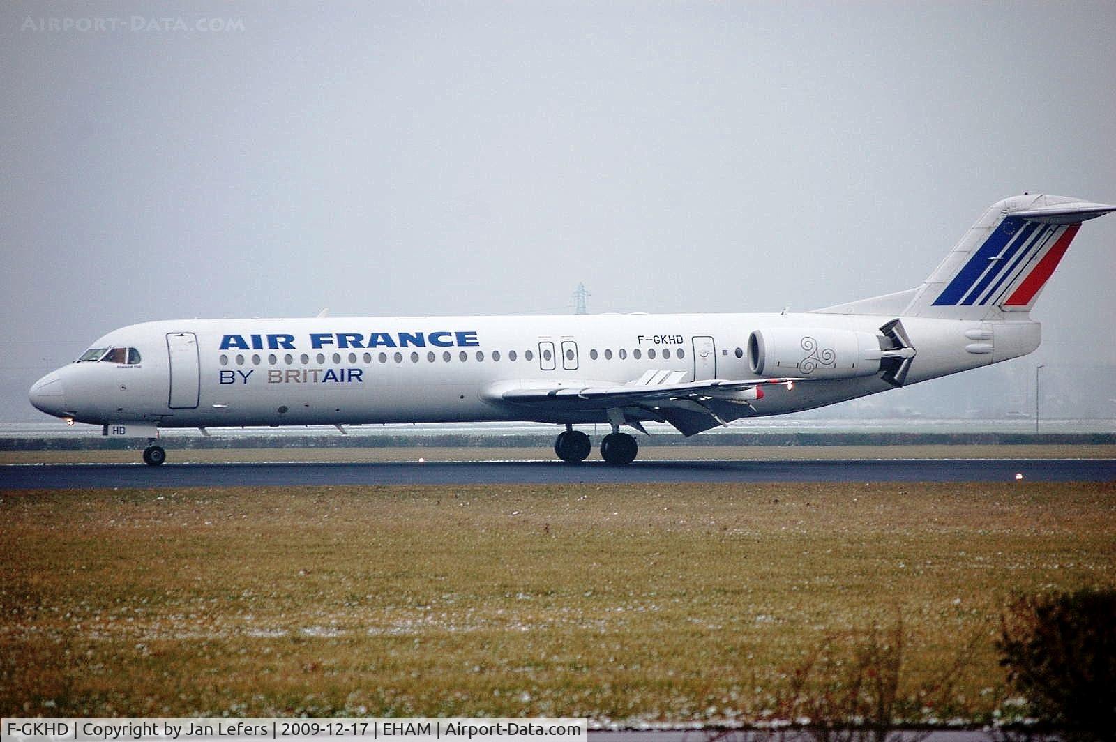 F-GKHD, 1992 Fokker 100 (F-28-0100) C/N 11381, Air France Fokker F28