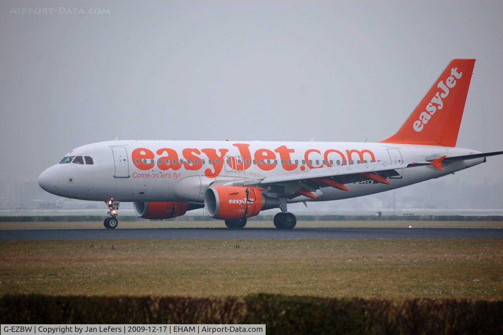 G-EZBW, 2007 Airbus A319-111 C/N 3134, EasyJet Airbus