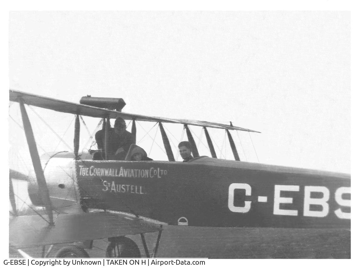 G-EBSE, Avro 504K C/N H2234, Obtained the pic from the male passenger shown who is still alive at the age of 103. This was his first flight and he was accompanied by his wife to be.