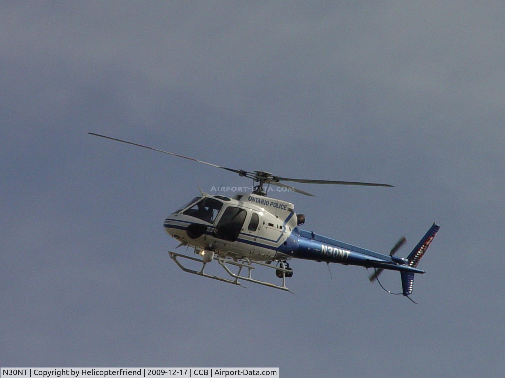 N30NT, 2007 Eurocopter AS-350B-2 Ecureuil C/N 4352, Turning final south of Cable to land at Ontario PD heliport