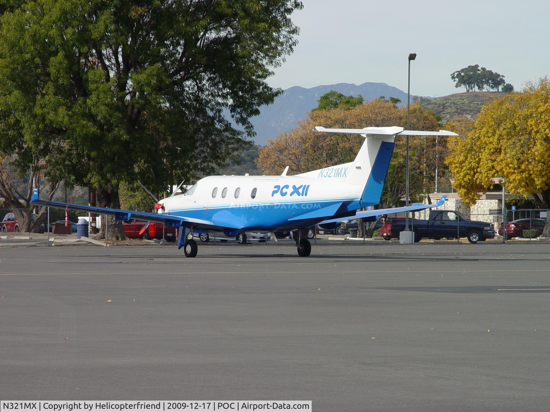 N321MX, 1998 Pilatus PC-12/45 C/N 215, Parked in Transient Parking