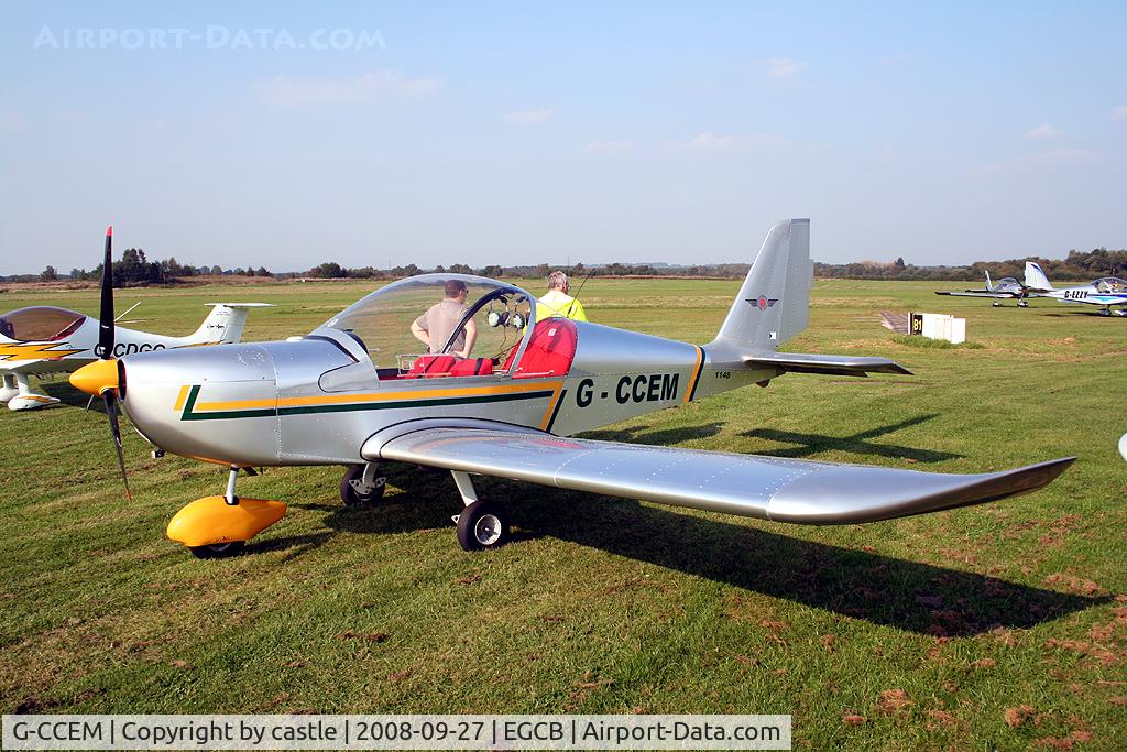G-CCEM, 2003 Aerotechnik EV-97A Eurostar C/N PFA 315-13987, seen @ Barton