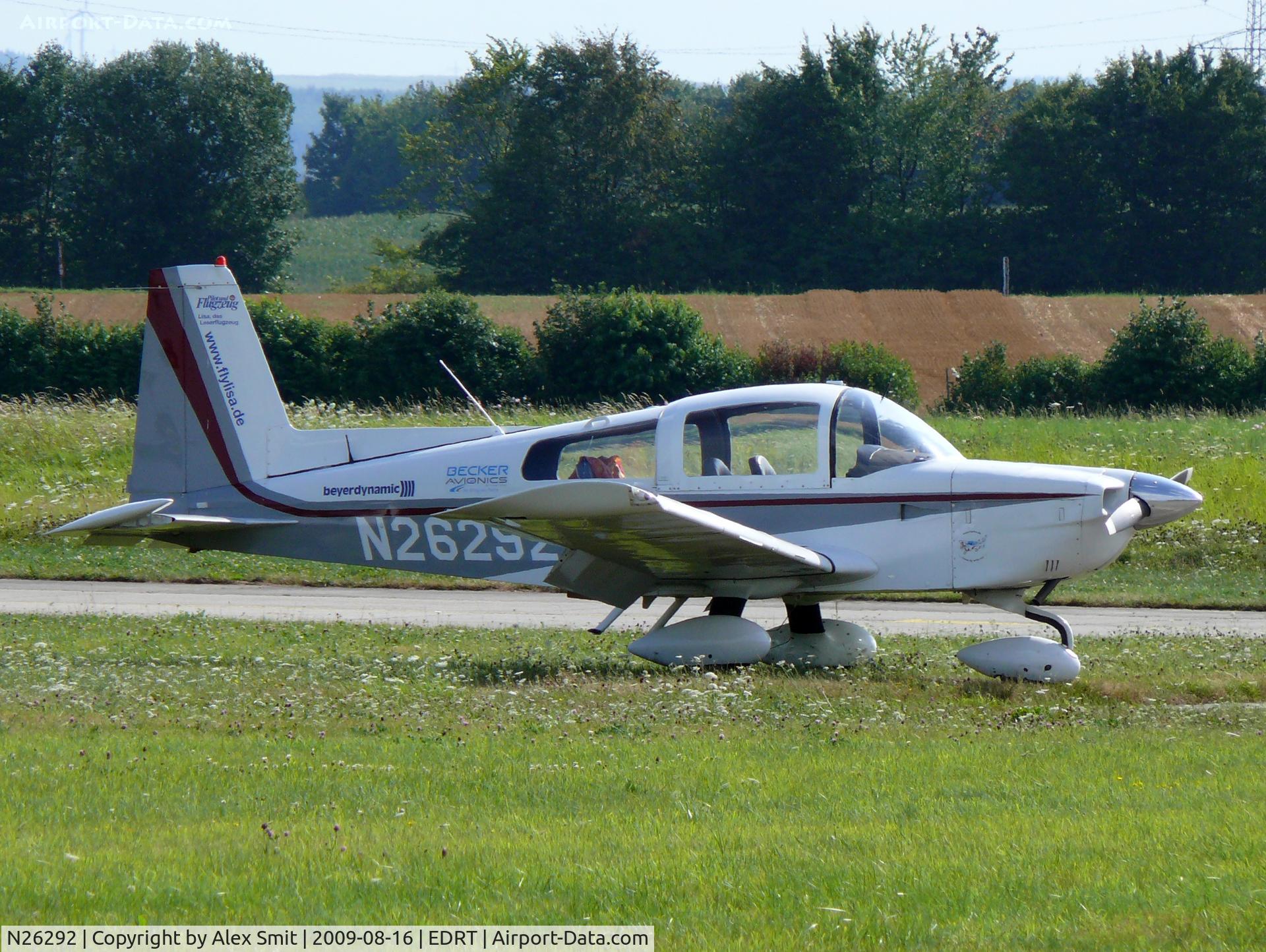 N26292, 1977 Grumman American AA-5A Cheetah C/N AA5A0508, Grumman AA-5A Traveler N26292