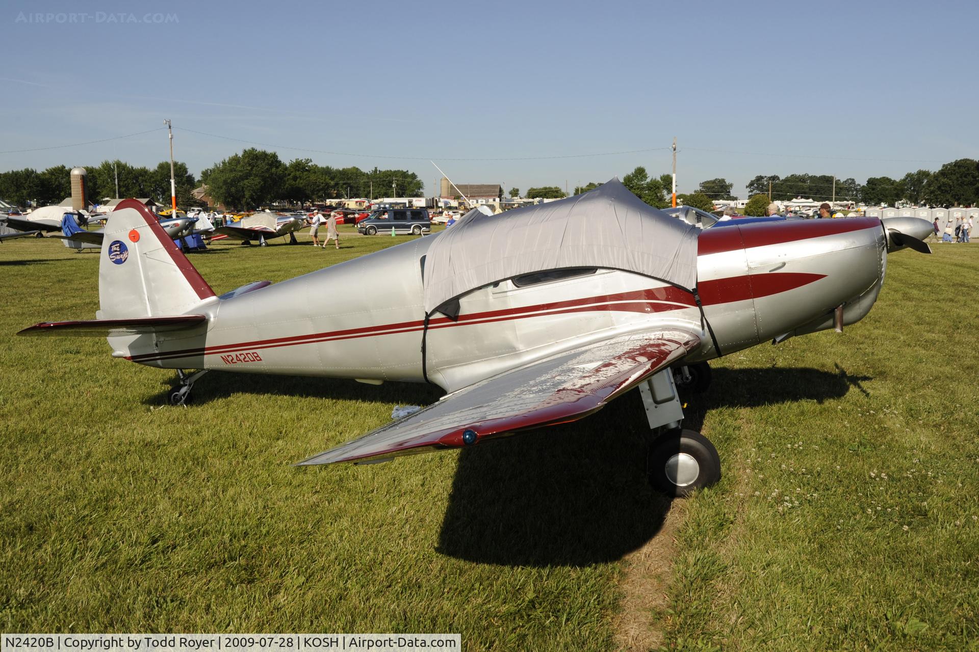 N2420B, 1949 Temco GC-1B Swift C/N 3720, EAA AIRVENTURE 2009