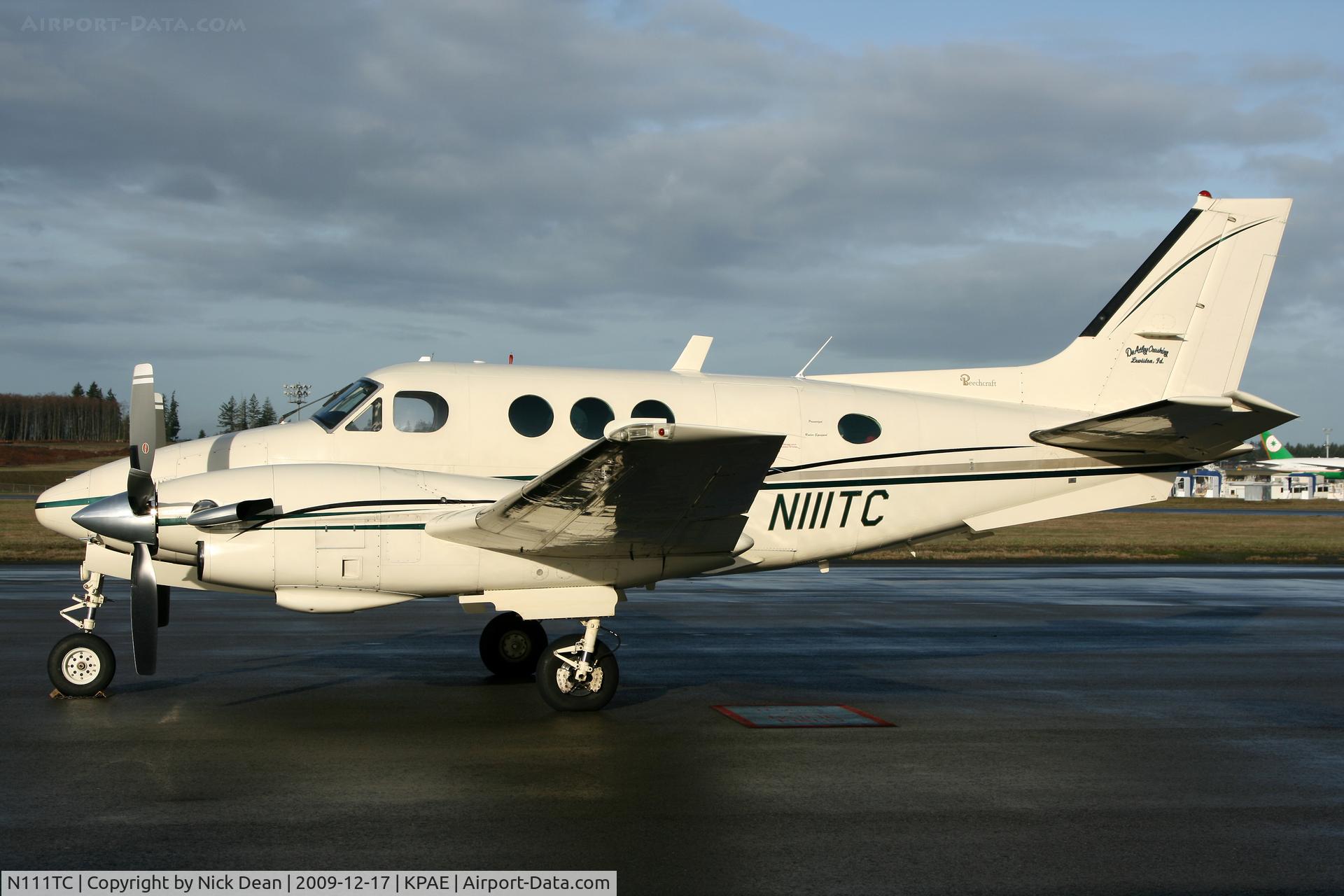 N111TC, 1978 Beech E90 King Air C/N LW-305, KPAE