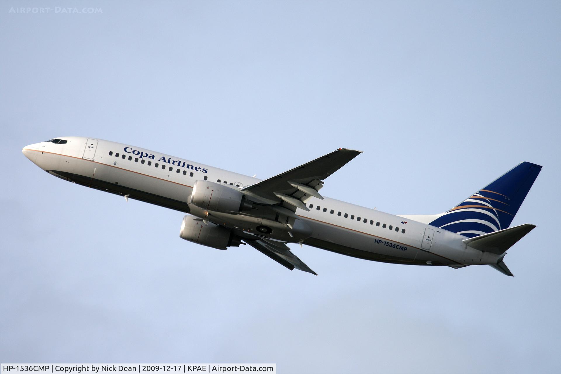 HP-1536CMP, 2009 Boeing 737-8V3 C/N 35127, KPAE Boeing 994 completeing the 16R ILS approach departing to KBFI