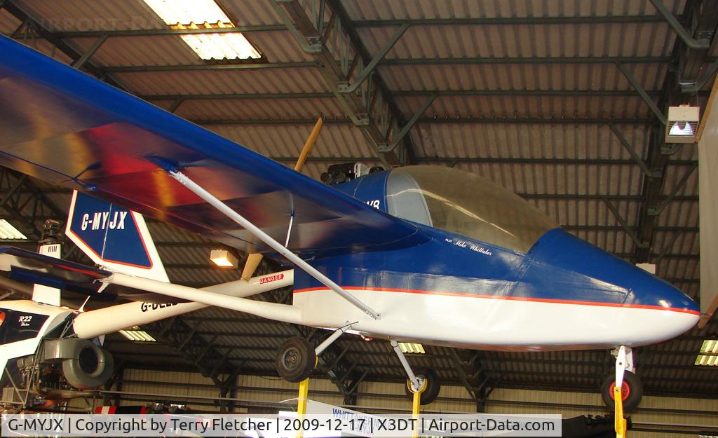 G-MYJX, 1993 Whittaker MW-8 C/N PFA 243-12345, exhibited at the Doncaster AeroVenture Museum