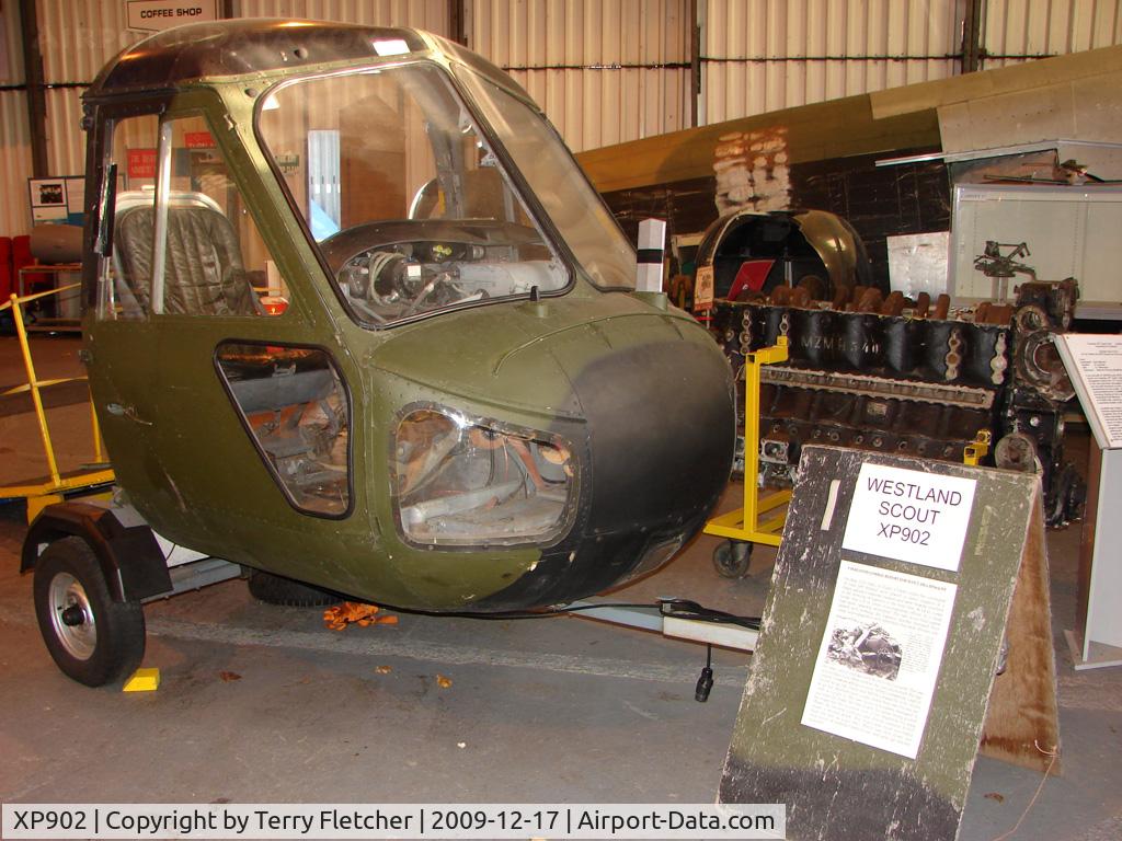 XP902, 1963 Westland Scout AH.1 C/N F9503, Cockpit of Westland Scout exhibited at the Doncaster AeroVenture Museum