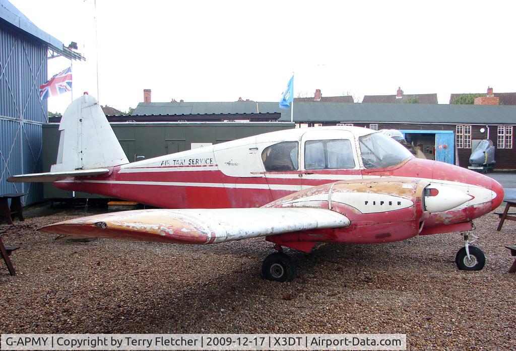 G-APMY, 1958 Piper PA-23-160 Apache C/N 23-1258, ex United Steels Piper Apache exhibited at the Doncaster AeroVenture Museum