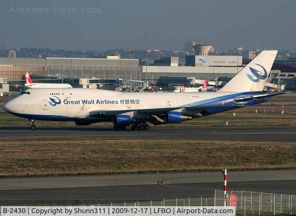 B-2430, 1993 Boeing 747-412/BCF C/N 27137, Taxiing to the Cargo area... First time in LFBO...
